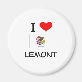 Aimant I Love LEMONT Illinois
