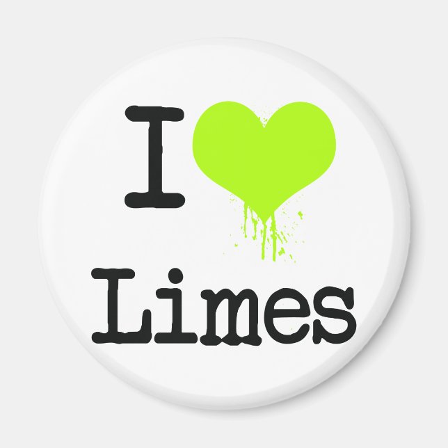 Aimant I Love Limes (Devant)