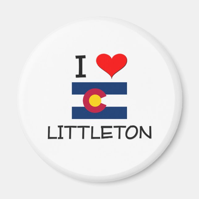 Aimant I Love LITTLETON Colorado (Devant)