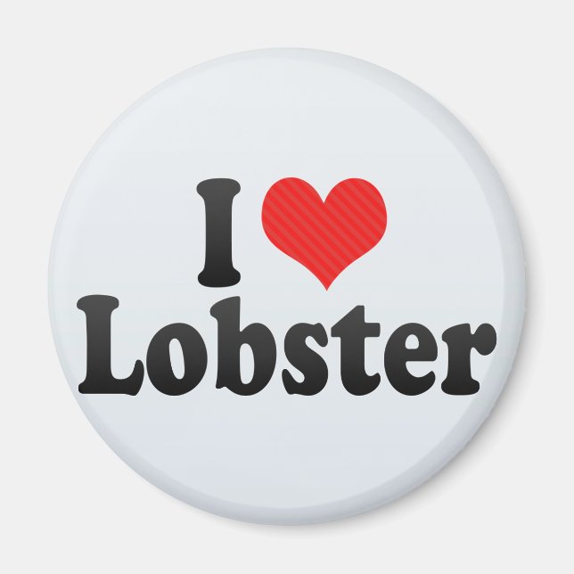 Aimant I Love Lobster (Devant)