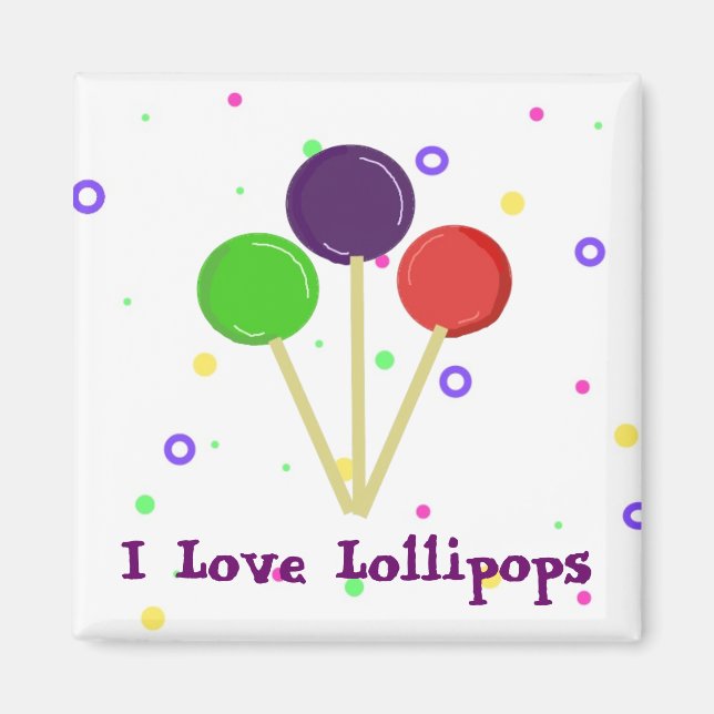 Aimant I Love Lollipops (Devant)