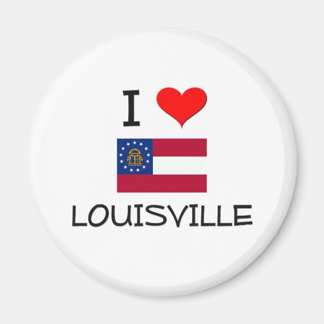 Aimant I Love LOUISVILLE Georgia (Devant)