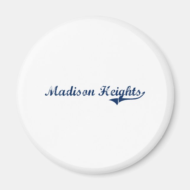 Aimant I Love Madison Heights Michigan (Devant)