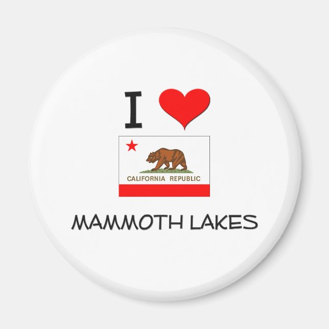 Aimant I Love MAMMOTH LAKES Californie (Devant)