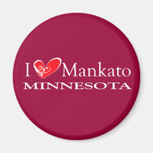 Aimant I Love Mankato Minnesota