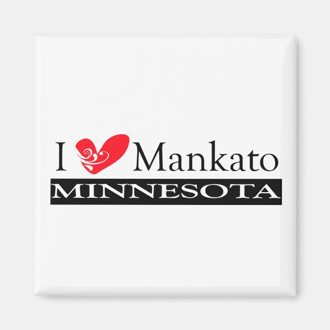 Aimant I Love Mankato Minnesota (Devant)