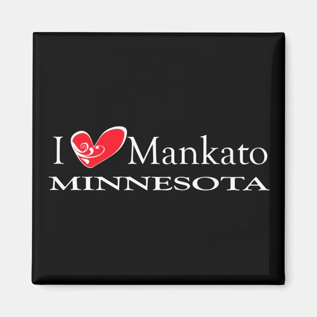 Aimant I Love Mankato Minnesota (Devant)
