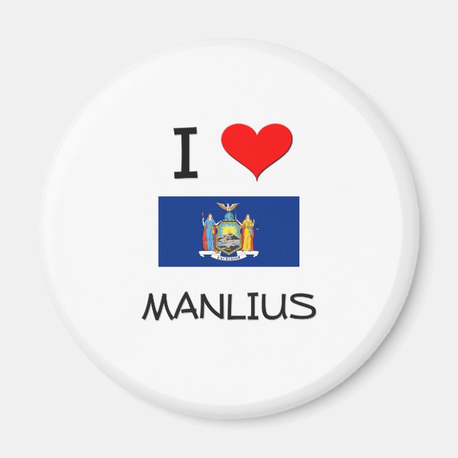 Aimant I Love Manlius New York (Devant)