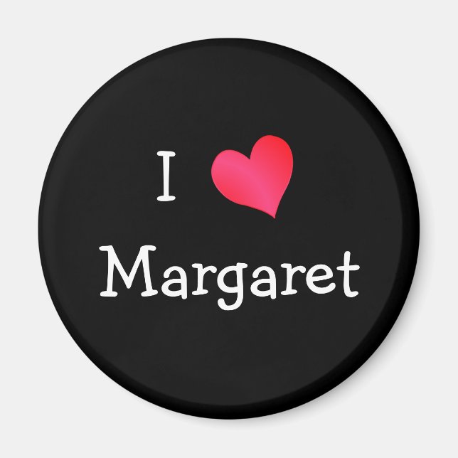 Aimant I Love Margaret (Devant)
