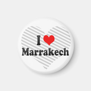 Aimant I Love Marrakech, Maroc