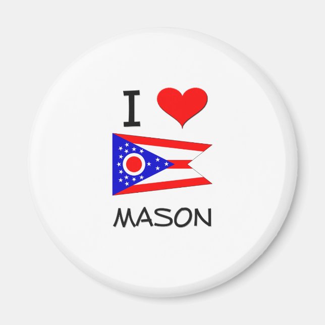 Aimant I Love Mason Ohio (Devant)