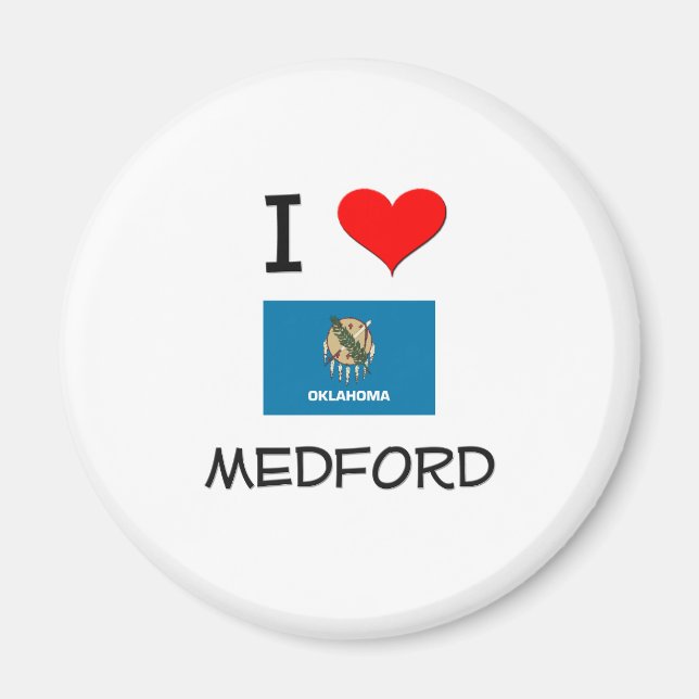 Aimant I Love Medford Oklahoma (Devant)
