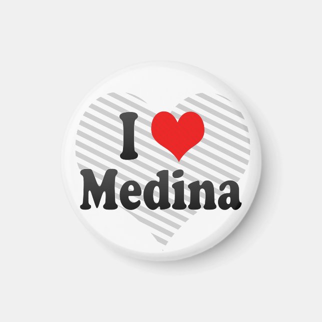 Aimant I Love Medina, Arabie Saoudite (Devant)