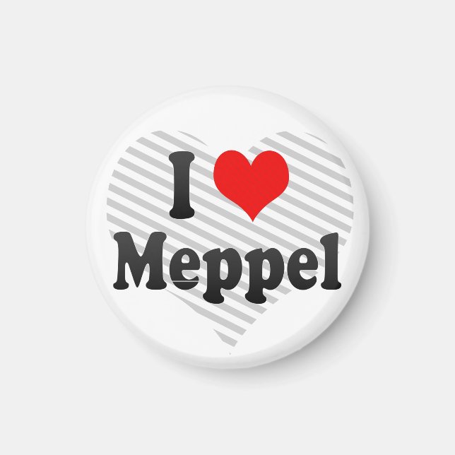 Aimant I Love Meppel, Pays-Bas (Devant)