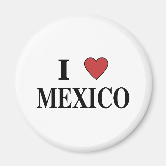 Aimant I Love Mexico (Devant)