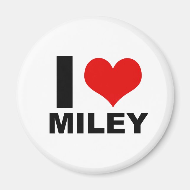 Aimant I Love Miley (Magnet) (Devant)
