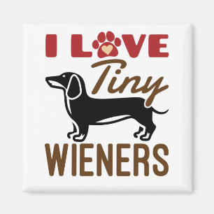 Aimant I Love Miniature Dachshund Doxie