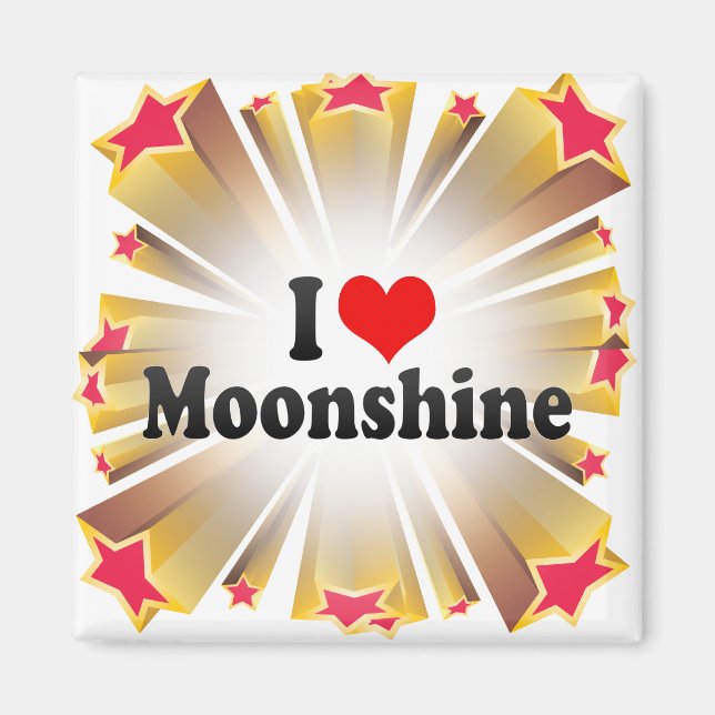 Aimant I Love Moonshine (Devant)