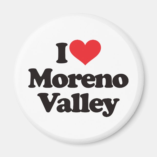Aimant I Love Moreno Valley (Devant)
