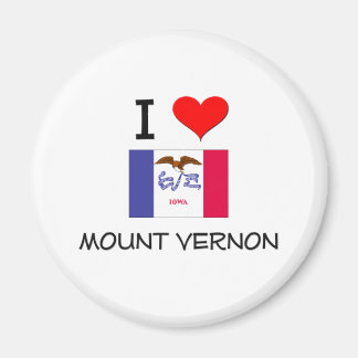 Aimant I Love MOUNT VERNON Iowa