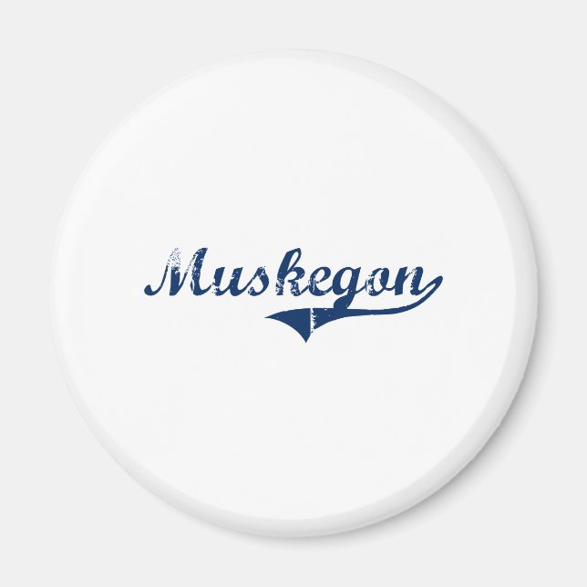 Aimant I Love Muskegon Michigan (Devant)