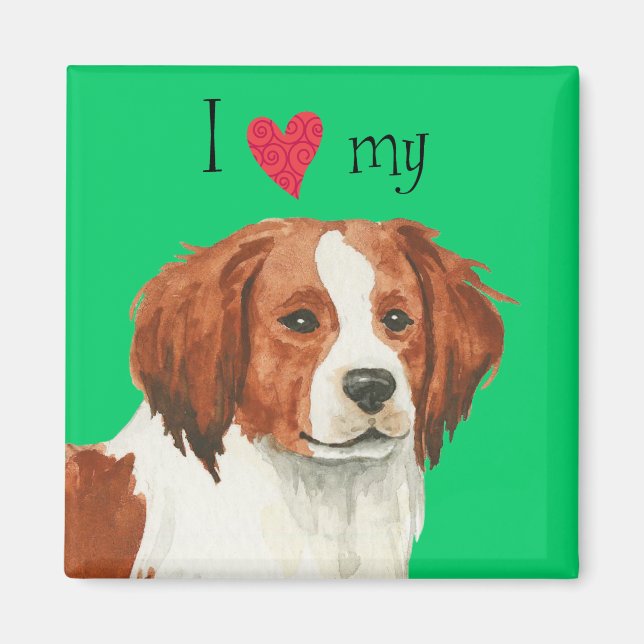 Aimant I love my kooikerhondje (Devant)
