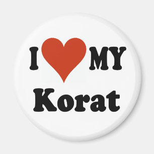 Aimant I Love My Korat Cat Merchandise