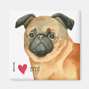 Aimant I Love my Petit Brabancon