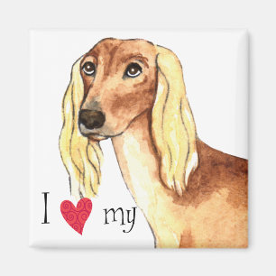 Aimant I Love my Saluki
