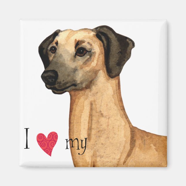 Aimant I love my sloughi (Devant)