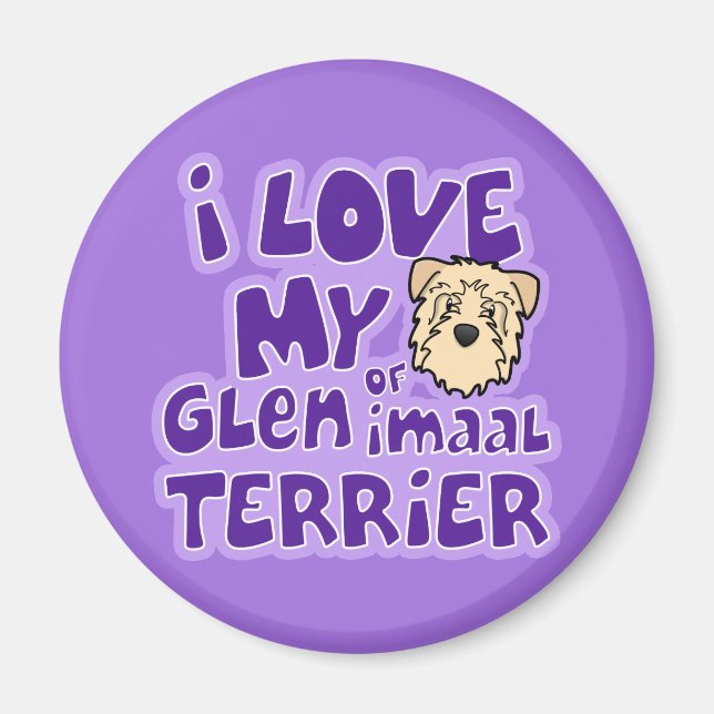 Aimant I Love My Wheaten Glen of Imaal Terrier (Devant)