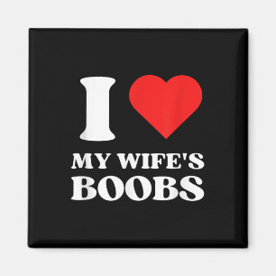 Aimant I Love My Wifes S Y2k Esthétique Coeur Rouge