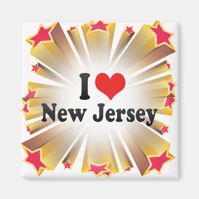 Aimant I Love New Jersey (Devant)