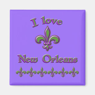 Aimant I Love New Orleans T-shirts, Mugs, Buttons