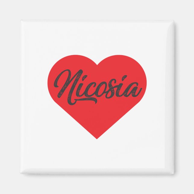 Aimant I Love Nicosia - Chypre (Devant)