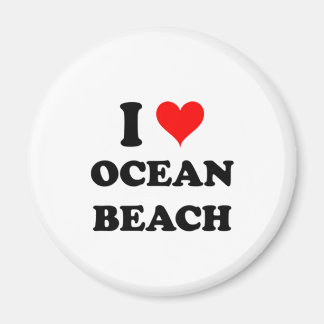 Aimant I Love Ocean Beach New York
