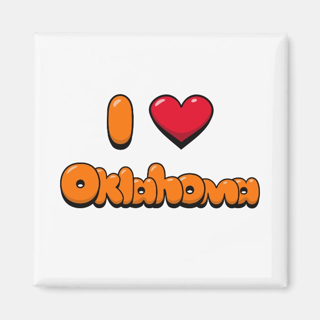 Aimant I Love Oklahoma (Devant)