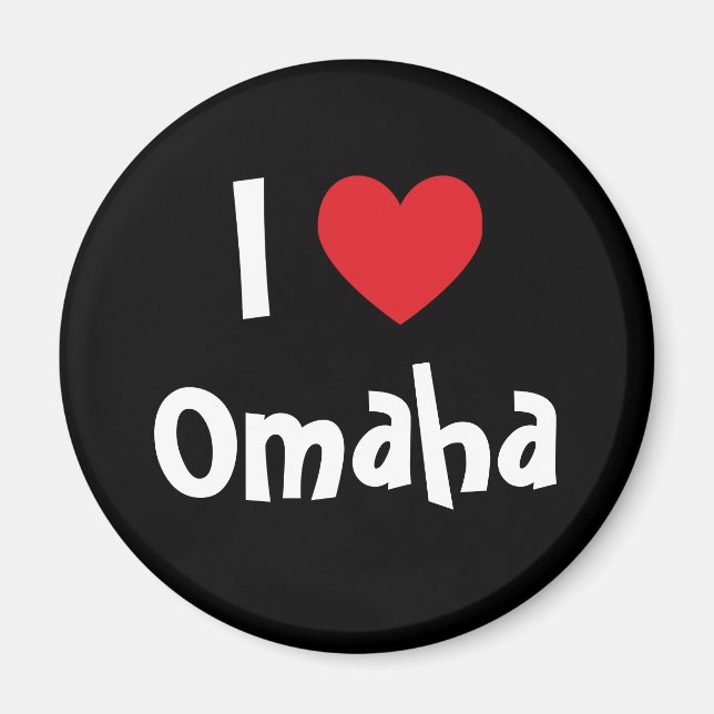 Aimant I Love Omaha (Devant)