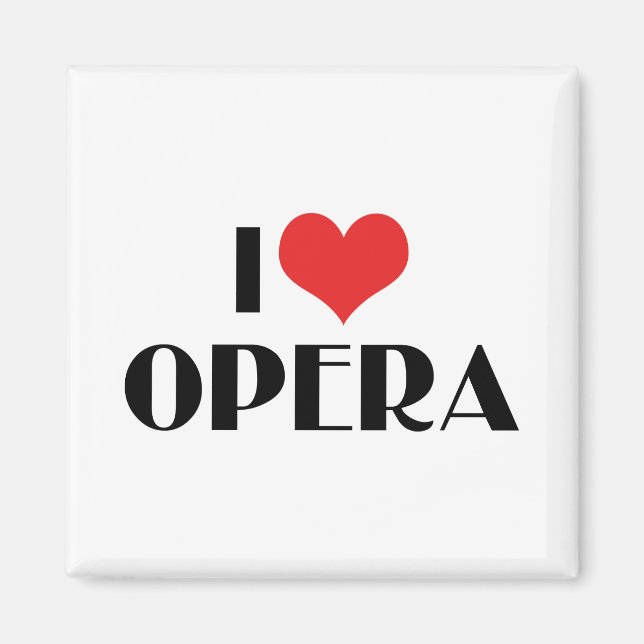 Aimant I Love Opera (Devant)