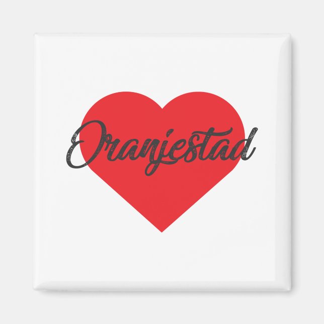 Aimant I Love Oranjestad - Aruba (Devant)