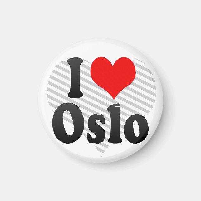 Aimant I Love Oslo, Norvège (Devant)