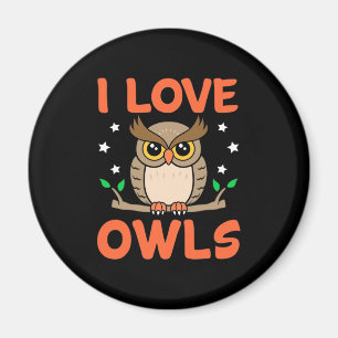 Aimant I Love Owls