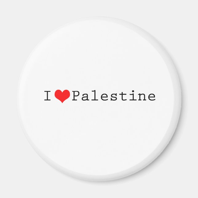 Aimant I love Palestine (Devant)
