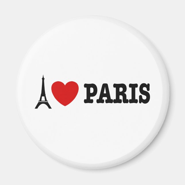 Aimant I Love Paris (Devant)