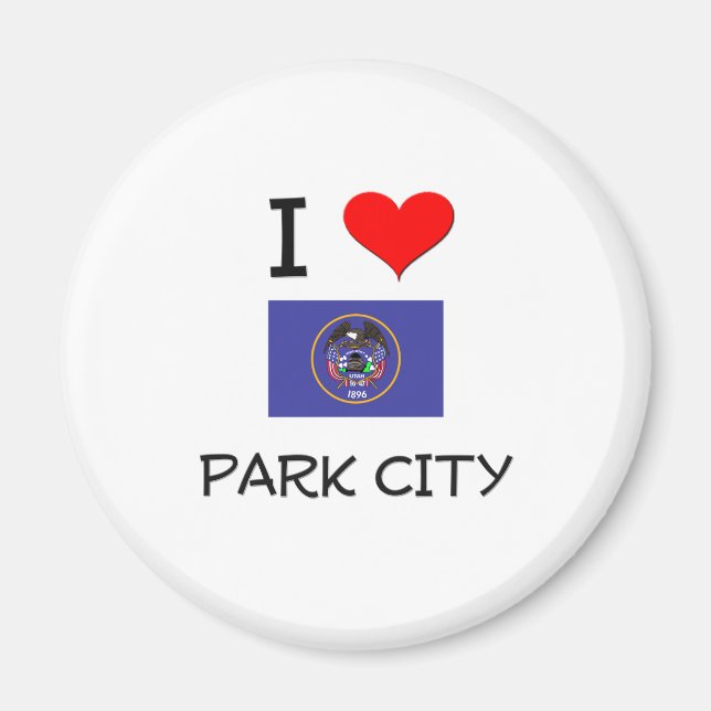 Aimant I Love Park City Utah (Devant)