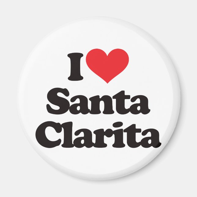 Aimant I Love Père Noël Clarita (Devant)