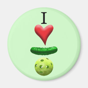 Aimant I Love Pickleball - Vert -