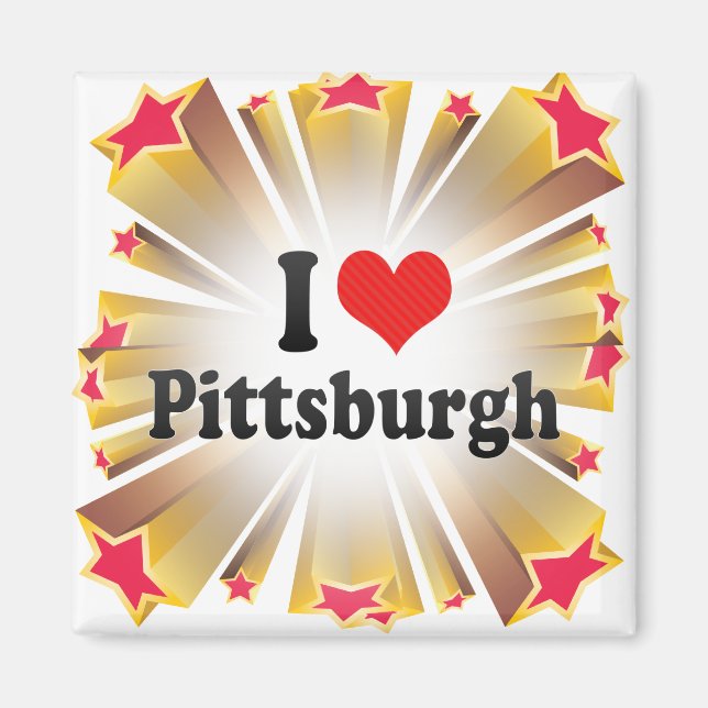 Aimant I Love Pittsburgh (Devant)