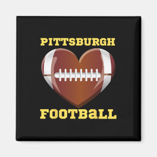 Aimant I Love Pittsburgh Football Heart Women Toddler Gir