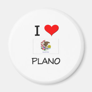 Aimant I Love PLANO Illinois